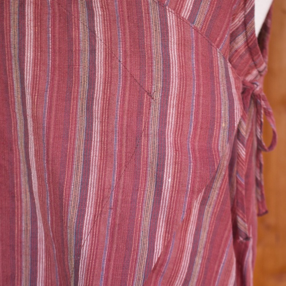 bryn Walker 100% Linen Wrap Style Sleeveless Blouse Made In The USA Size S - Picture 6 of 17